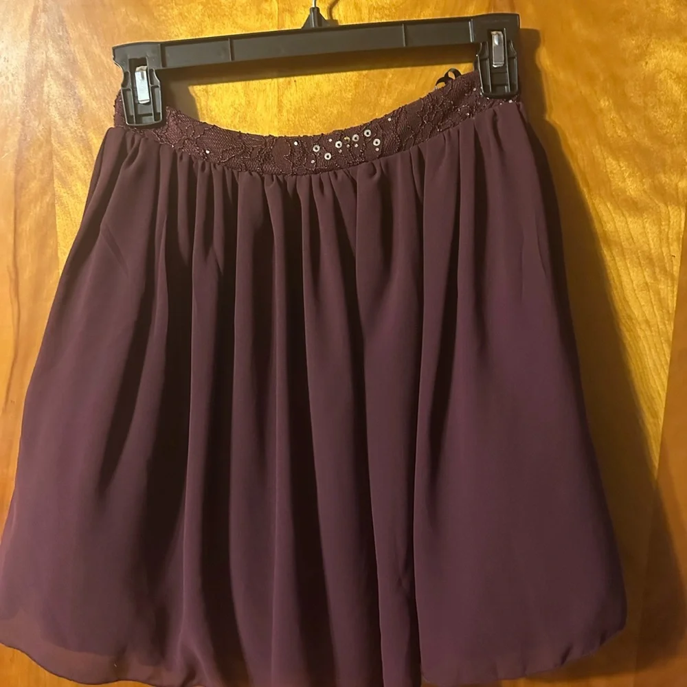 Speechless Brown A-Line Flutter Sleeve Dress
